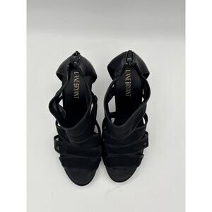Lane Bryant Women’s Black Strappy Sheer High Heels Size 10W – Dress Sandals